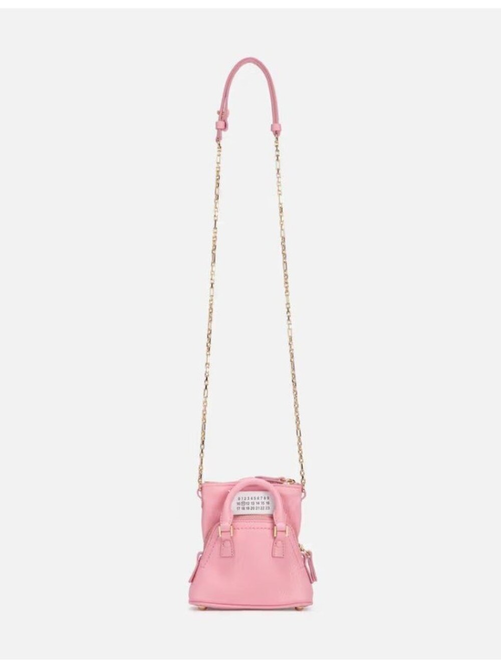 NWT $1190 Maison Margiela Classique Crossbody Mini Leather Bag Pink Size OS
